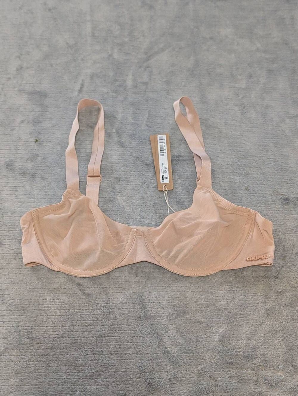 NWT Skims Women's No Show Molded Unlined Demi Bra 32B Mica